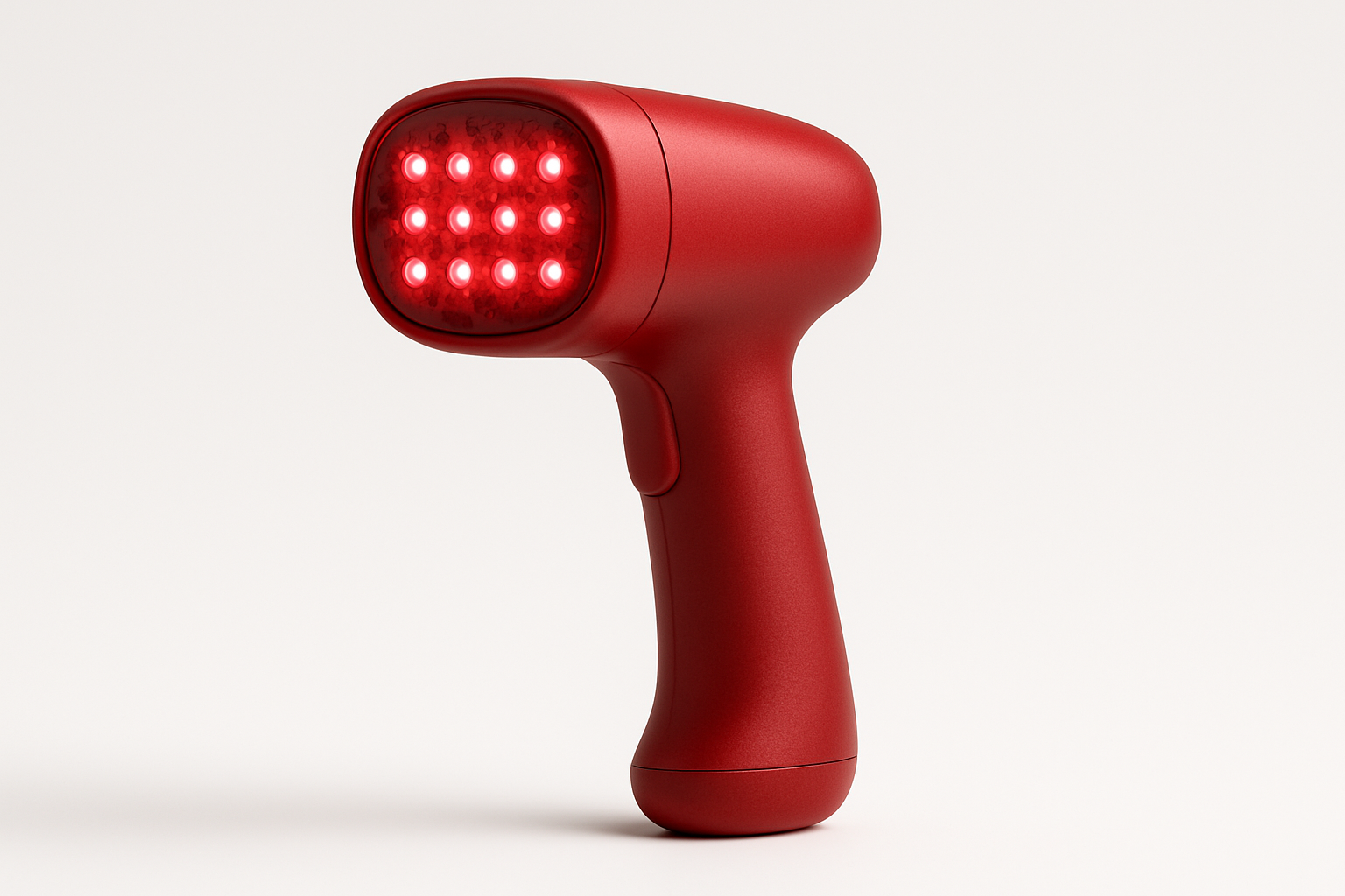 side view of portable red light therapy