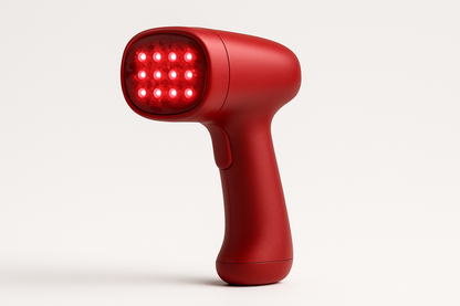 side view of portable red light therapy