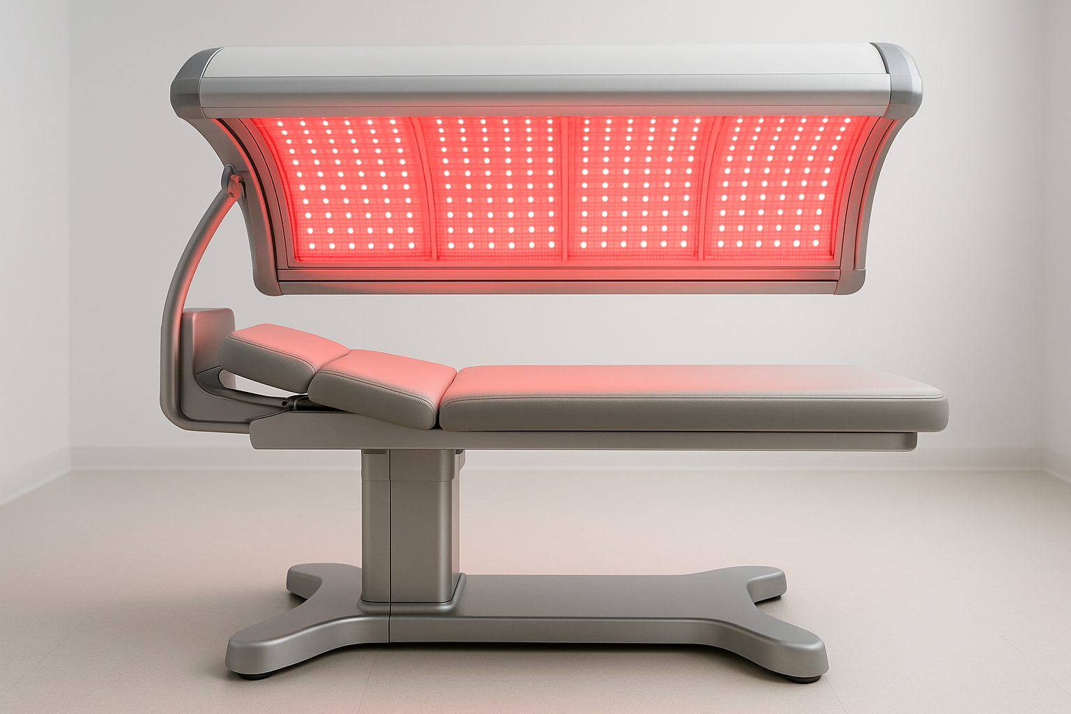 side view of red light therapy bed